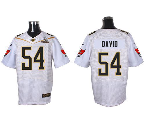 Nike Buccaneers #54 Lavonte David White 2016 Pro Bowl Men's Stitched NFL Elite Jersey